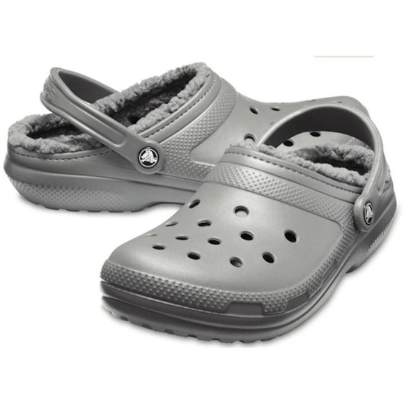 CROCS Other - Crocs Mens Classic Lined Clog Brand NEW Slate Grey Mens Size 11 203591 Roomy